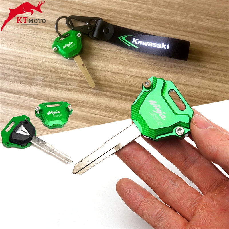

For Kawasaki Ninja650 NINJA 650 2017-2023 2020 2019 2018 Motorcycle Top Quality CNC Aluminum Modified keychain key Case Cover