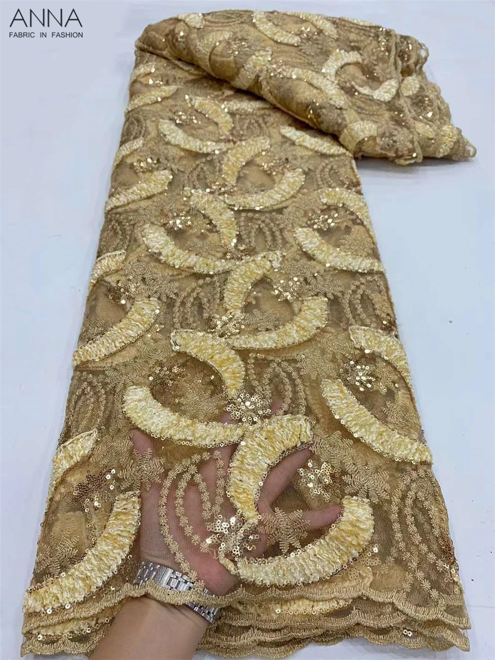 Французское Африканское Тюлевое кружево ткани бархатная кружевная ткань для
