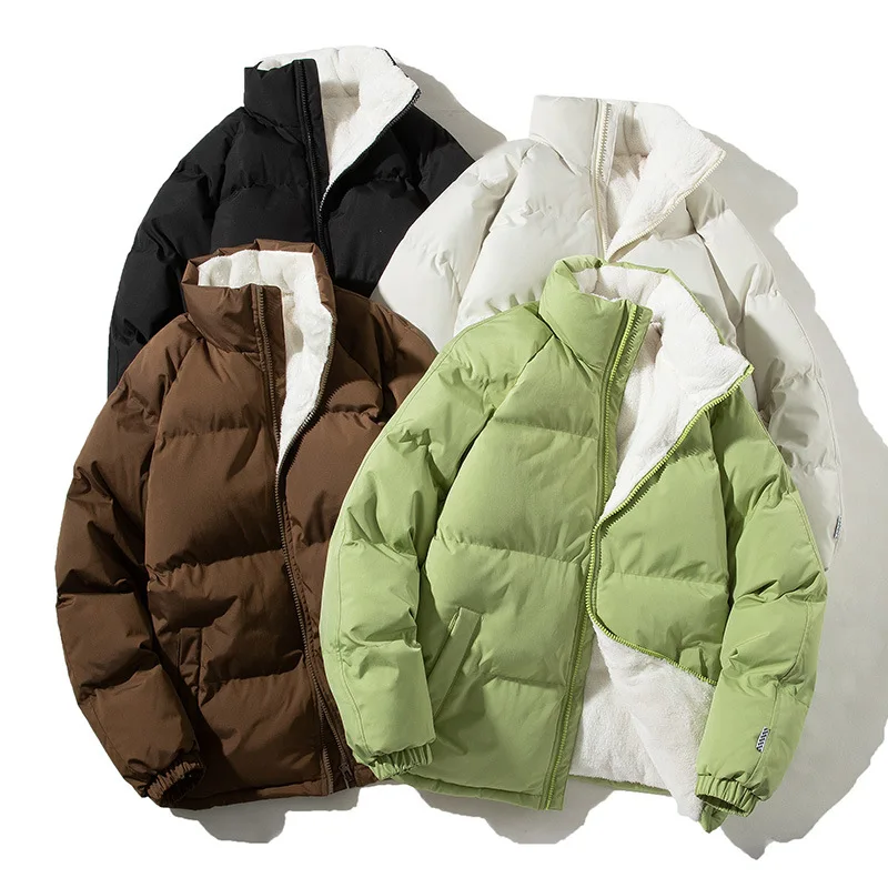 

2023 зимняя теплая Новая модная трендовая кашемировая хлопковая стеганая куртка для мужчин Повседневная Удобная толстая теплая Большая куртка 4XL