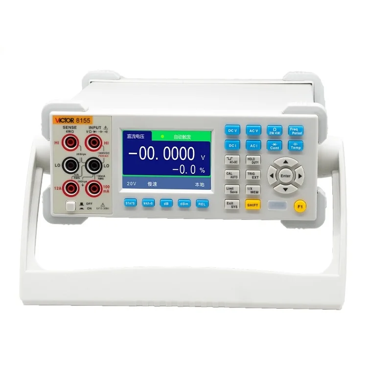 

VICTOR 8155 USB Auto Range DC AC 1000V 10A Frequency 200 Hz -20 MHz Meter 5 1/2 Digit Benchtop True RMS Digital Multimeter
