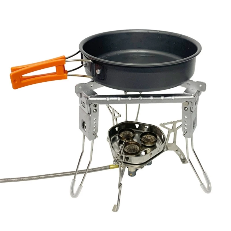 

Barbecue Pot Holder Camping Stainless Steel Outdoor Camping Barbecue Stove Rack