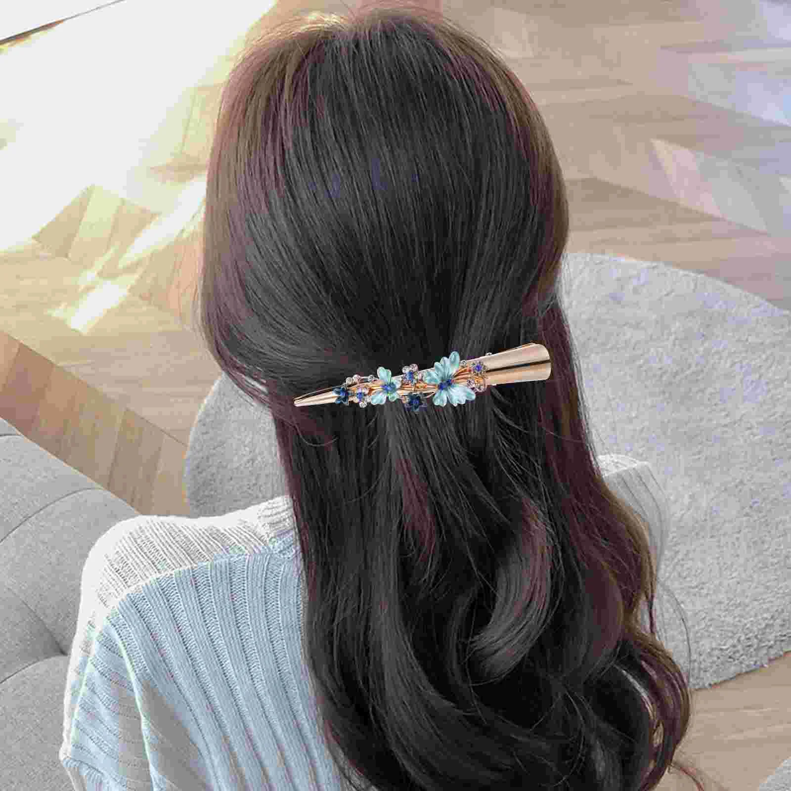 Большой зажим для волос аксессуары заколки женские металлические винтажные