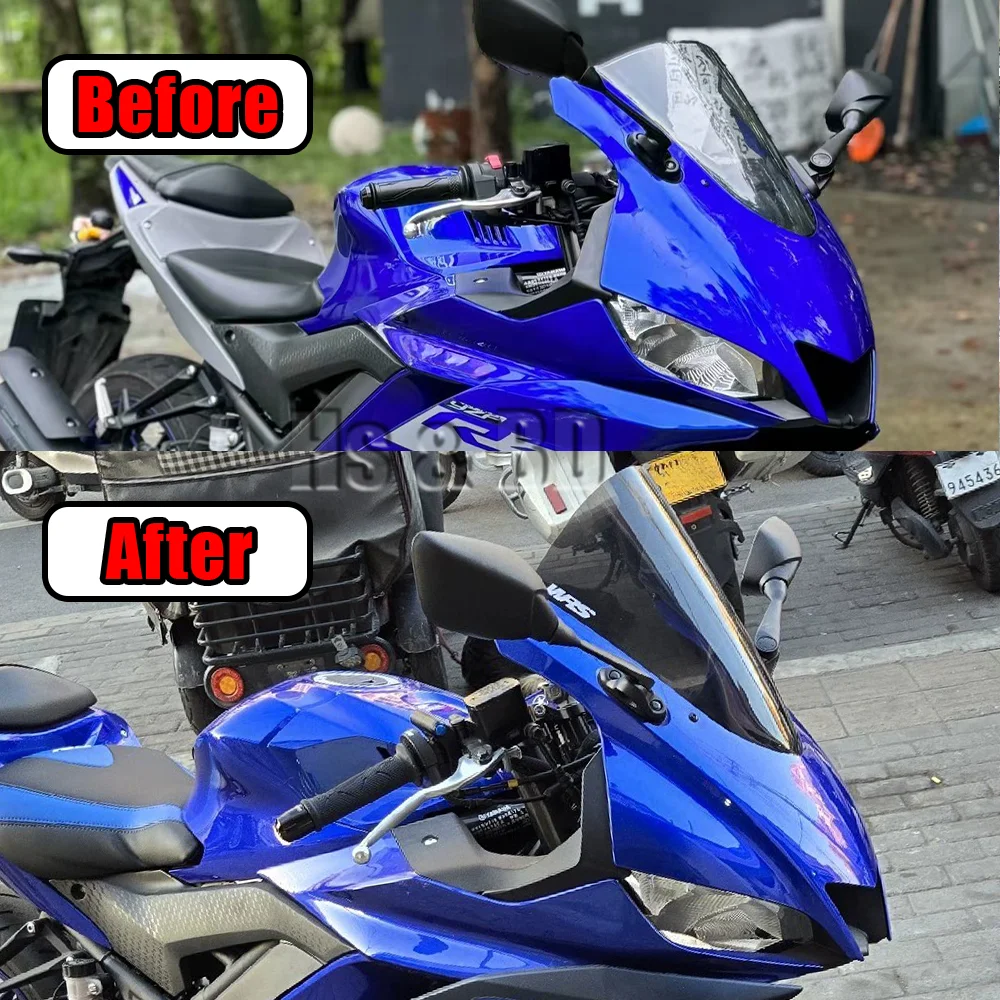 Ветровое стекло для мотоцикла YAMAHA R3 YZF-R3 ветровое увеличенное ветровой спойлер