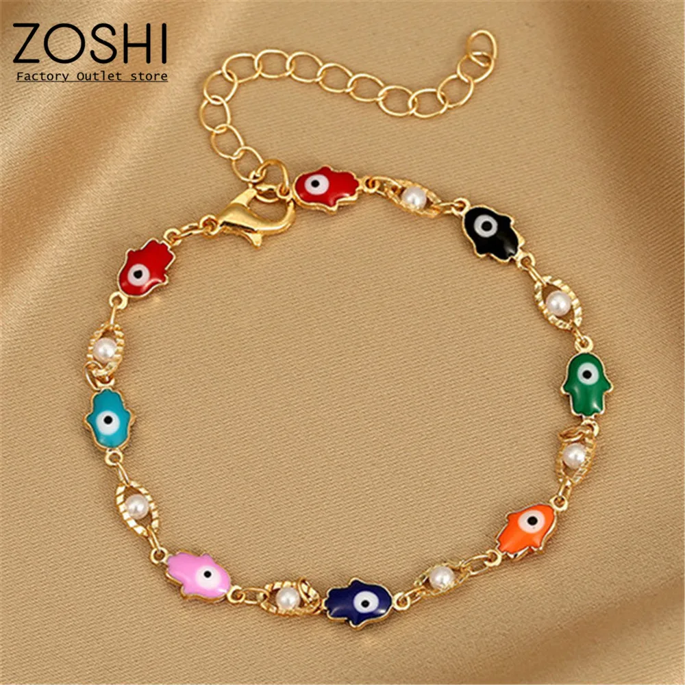 

Красочный турецкий браслет с изображением сглаза для женщин, женский браслет, удачи, Nazar ручная работа, имитация жемчуга браслет