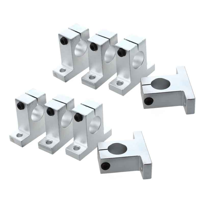 

JFBL Hot 8Pcs 20Mm Aluminium Shaft Support Pillow Block