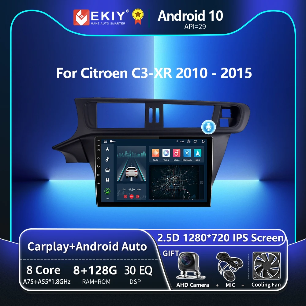 

EKIY T8 8G 128G для Citroen C3 XR 2010 2011 2012 2013 2014 2015 автомобильный радиоприемник навигация gps стерео Авто Android мультимедийная система магнитофон Carplay Wireless ...