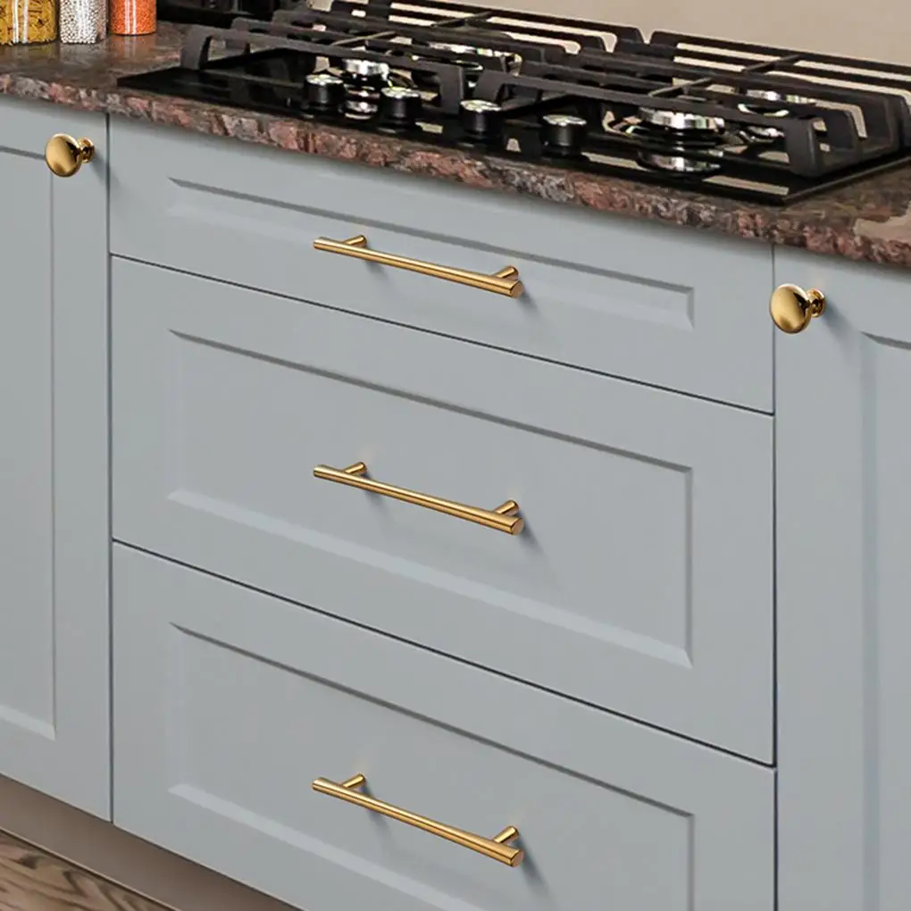 

2pcs Stainless Steel Handle Cabinet Drawer Closet Door Handle Wall Cabinet Handle Hollow Simple Furniture Hardware Accessories