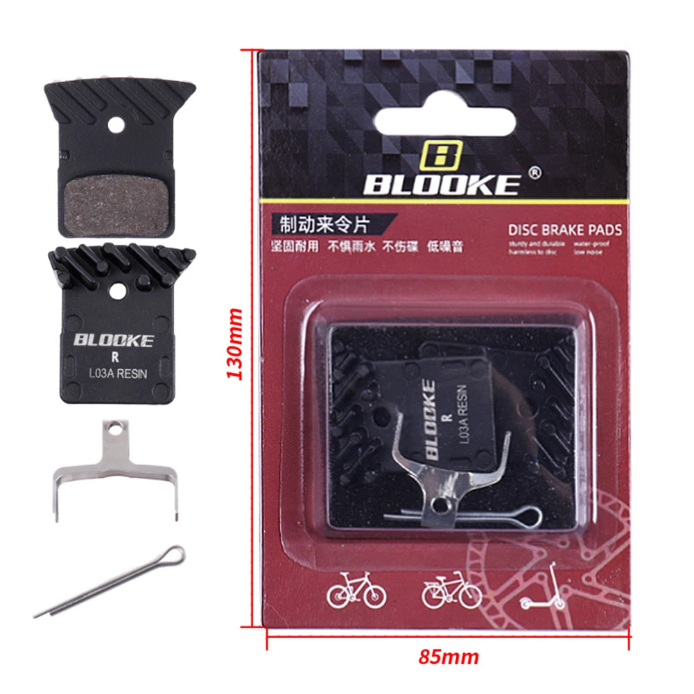

2pcs MTB Bicycle Resin Brake Pad Heat Dissipation Cermet Bike Brake Pads For-Shimano L03A/L05A Cycling Replacement Part