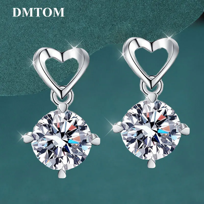 

Женские серьги с бриллиантами, серебро 925 пробы, D-образные