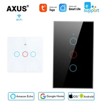 tuya smart life home house wifi wireless remote wall switch voice control touch sensor led light switches alexa google home 220v
