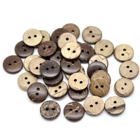 50pcs 15mm brown coconut shell 2 holes sewing buttons scrapbooking scrapbooking crafts 7nk246