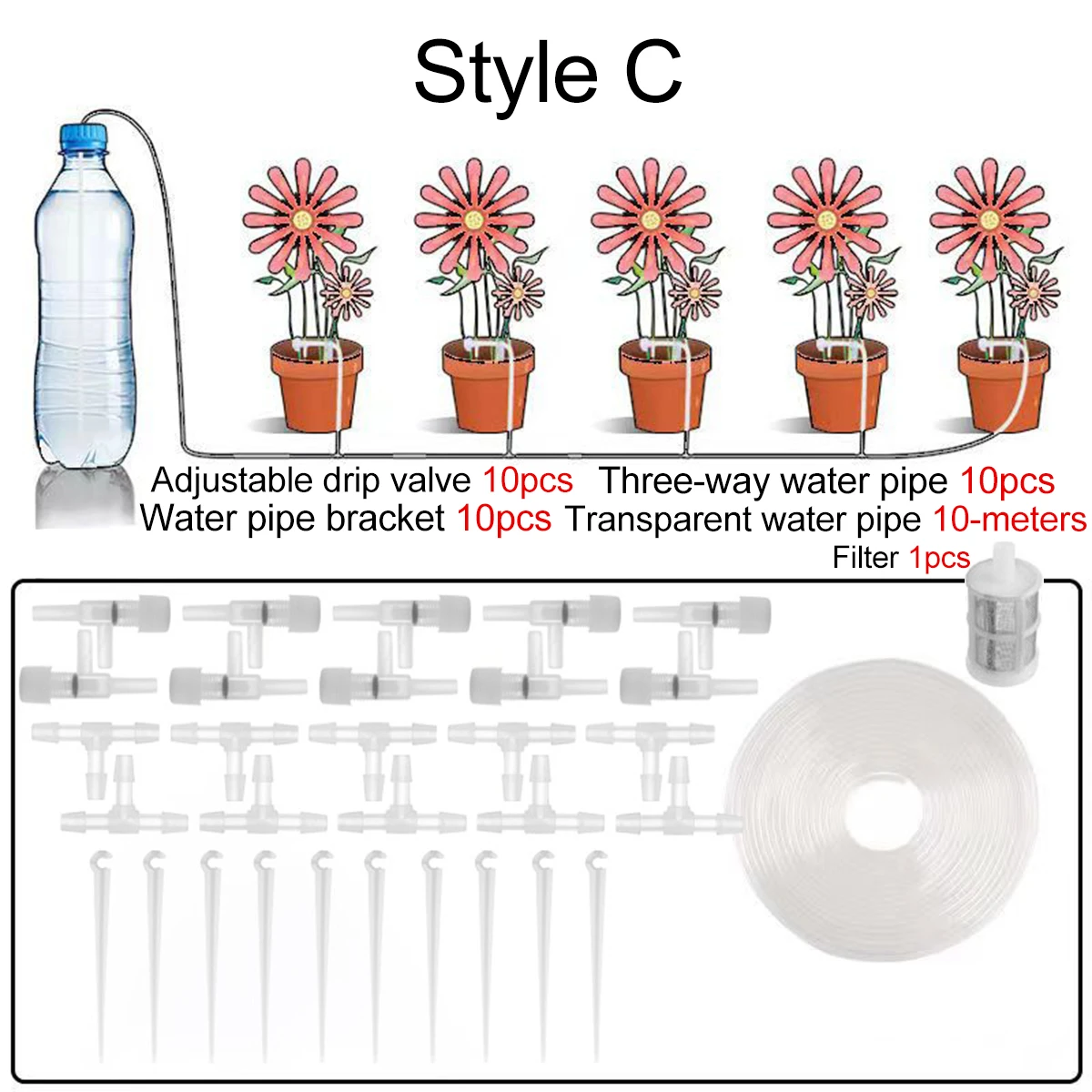 

Автоматический капельный полив для горшечных растений