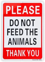 please do not feed the animals sign rust free aluminum %e2%80%93 reflectivevintag metal sign garag decor plate