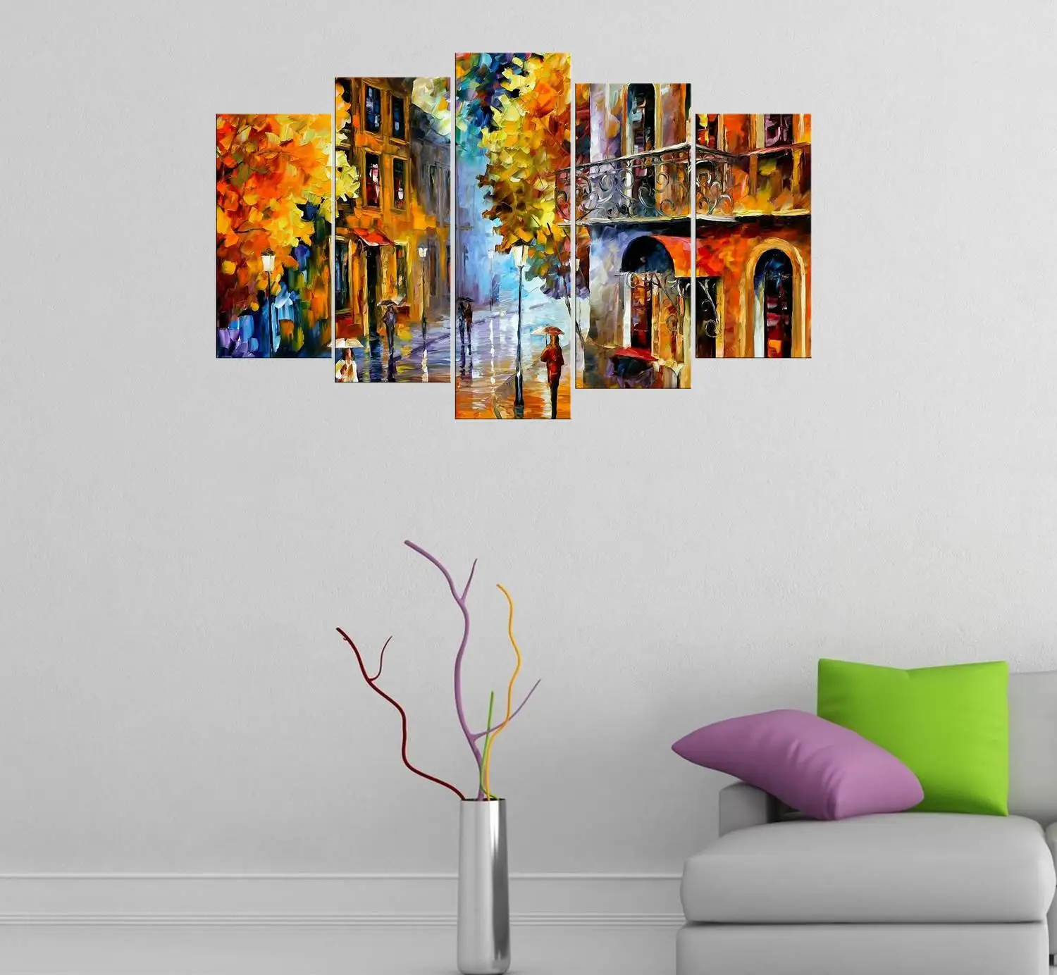 

Autumn Themed 5 Piece Mdf Painting