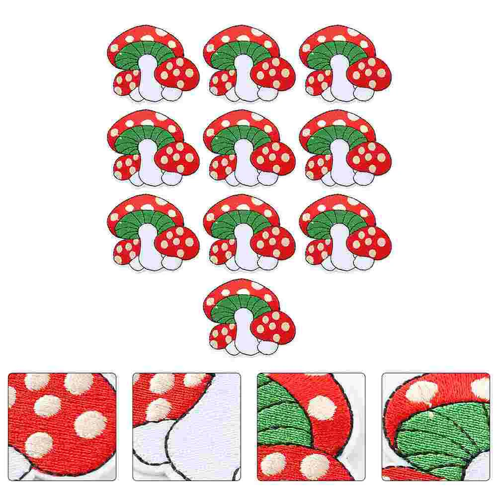 Купи Patch Embroidery Mushroomappliqueiron Stickers Diy Garmentmini Accessories Sewing Fabric Embroidered Sew Cartoon Cute Badge за 208 рублей в магазине AliExpress