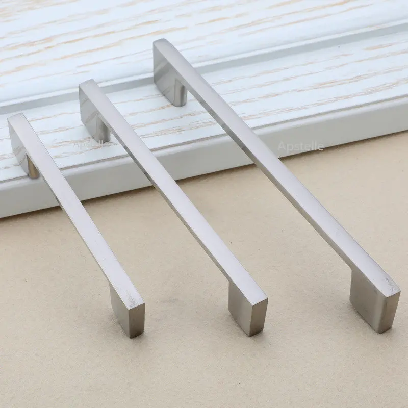 

Modern Aluminum Alloy Brushed Cabinet Door Handles Furniture Handle Hardware Drawer Knobs Kitchen Cupboard Door Pulls