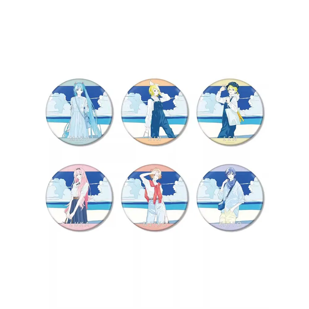 

Piapro Hatsune Miku Anime Figure Brooch Badge Kagamine Rin Len Action Figure Brooch Badge Accessories Meiko Kaito Brooches Gift