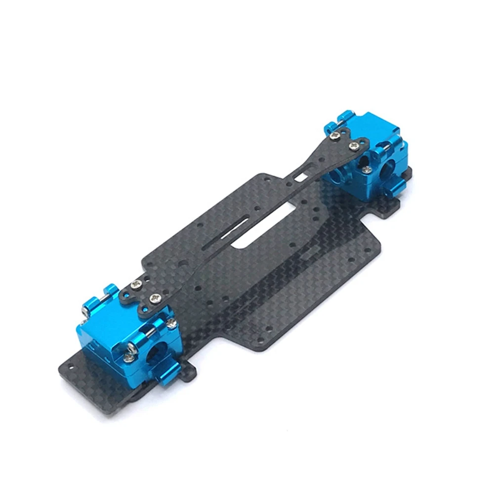 

Carbon Fiber Chassis and Metal Gearbox Set for Wltoys 284131 K969 K979 K989 K999 P929 1/28 RC Car Upgrade Parts,D