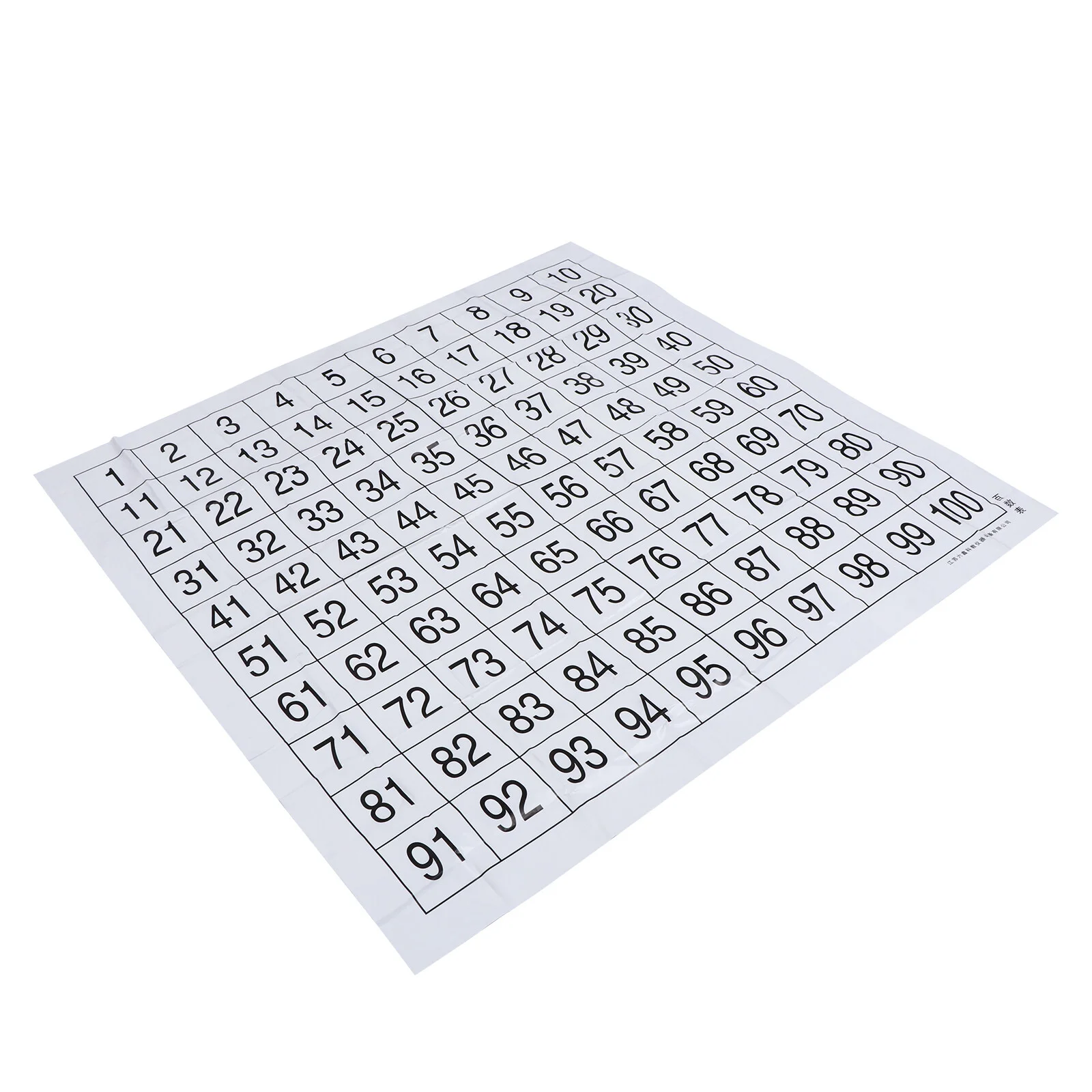 

Multiplication Table Numbers Learning Poster Preschool Toys 1-100 Wall Chart Children