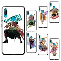 one piece art character for huawei y5p y5 y6s y6p y6 y7a y7p y7 y8s y8p y9s y9 2018 prime pro 2019 2020 black luxury phone case