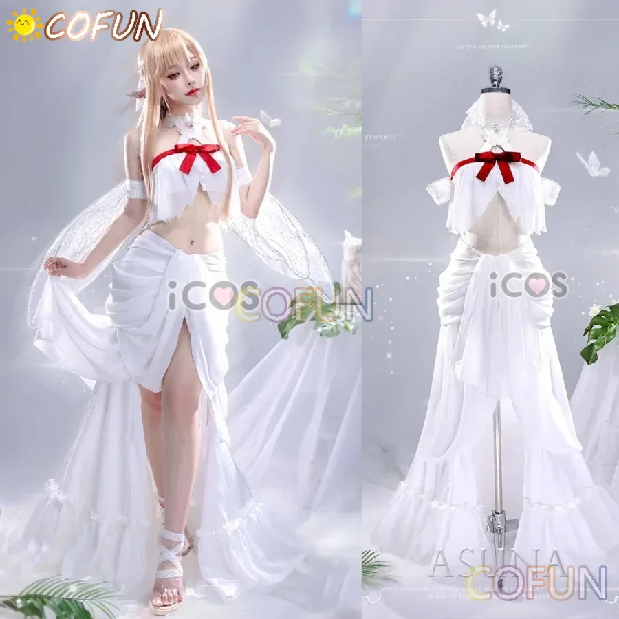 SAO Yuuki Asuna аниме Sword Art Online Alicization Fairy Queen ALO платье униформа косплей костюм наряд для