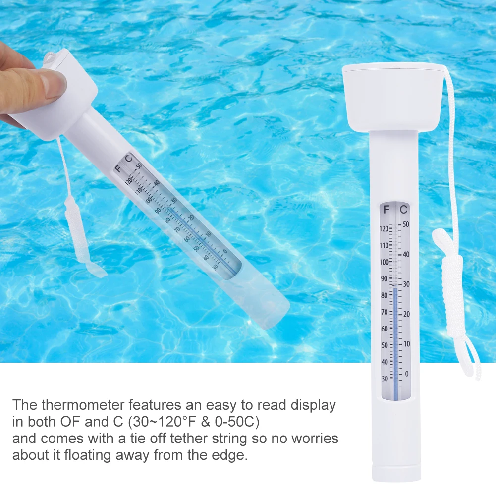 High Quality Mini Swimming Pool Floating Thermometer Bathtub Spa Hot Tub Fish Ponds Temperature Measuring Meter New Hot