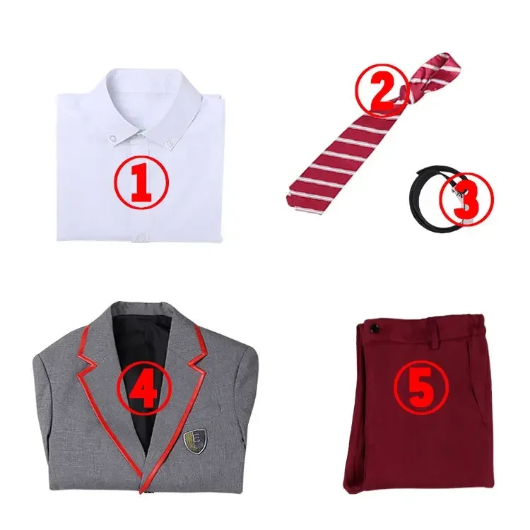 Элитная школьная форма TV Las Encinas карнавальный костюм мужской и женский рубашка