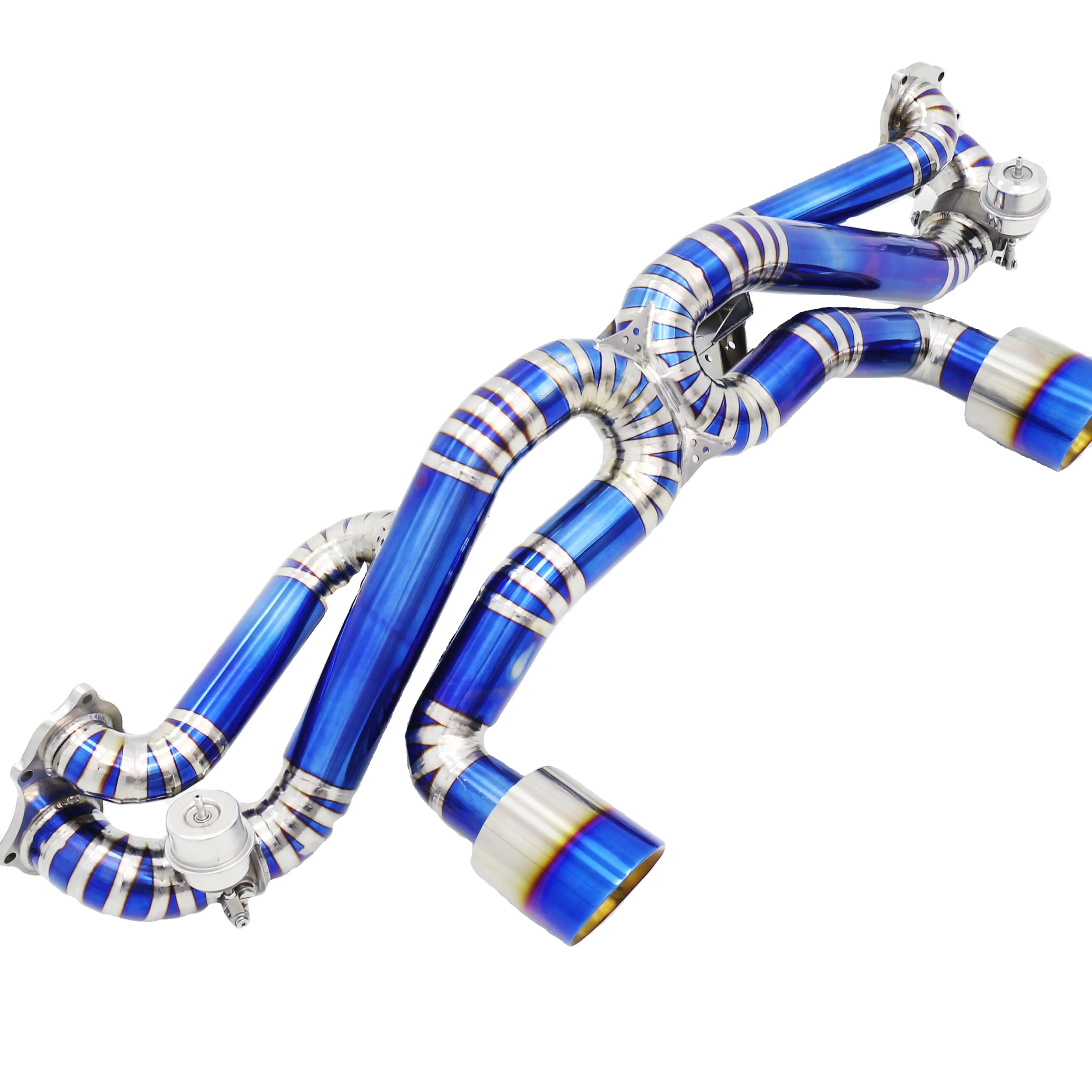 TA1 Титановый высокопроизводительный глушитель Valvetronic с двумя выхлопными