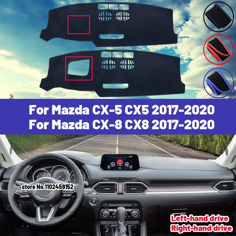 

High Quality For Mazda CX-5 CX-8 CX5 CX8 2017-2020 Car Dashboard Cover Mat Sun Shade Avoid Light Pad Carpets Anti-UV