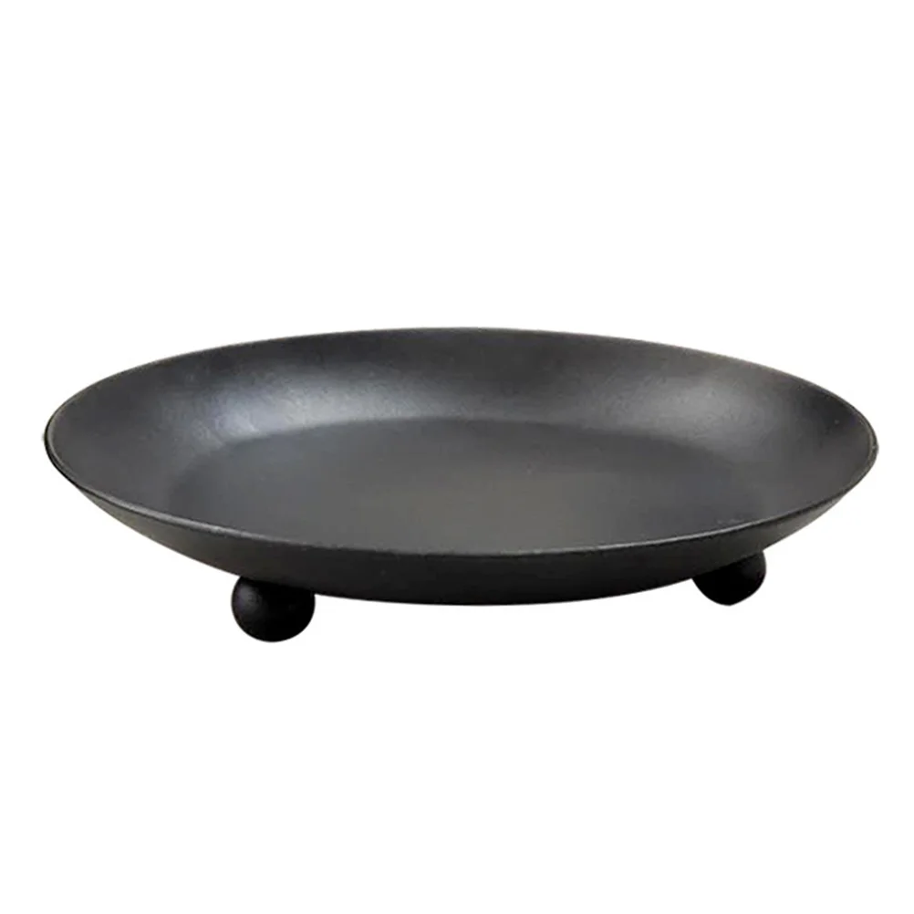 

Holder Plate Stand Candlestick Base Taper Iron Centerpiece Table Wedding Votive Candelabra Tealight Tray Metal Candlelight