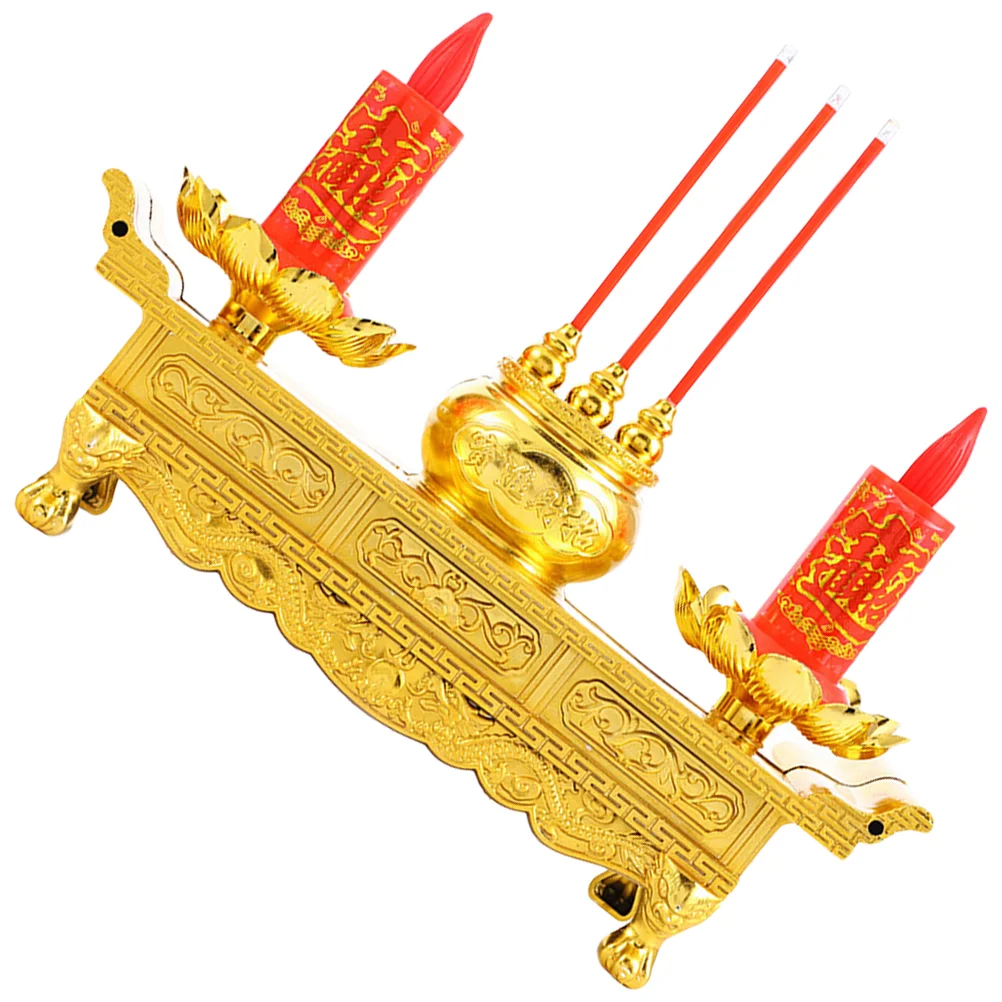 

Chineselight Ledlampelectric Altarflameless Supplies Ornaments Shui Feng New Candlesticks Decor Year Ancient Candleholder Flower