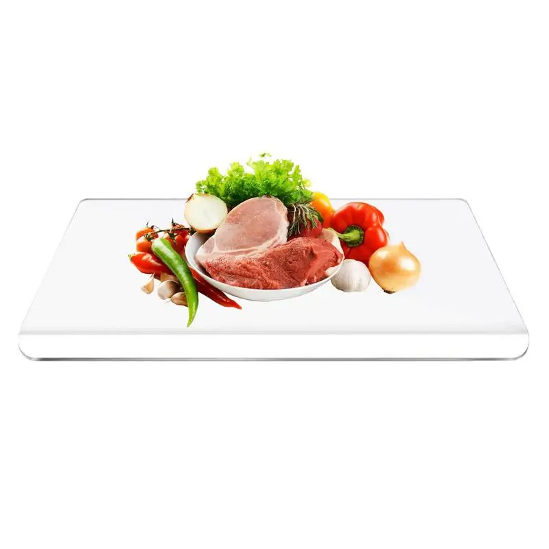 

Clear Cutting Board Acrylic Anti Slip Transparent Cutting Board With Lip Carving Tray For Meat Vegetables Home Kitchen Gadgets
