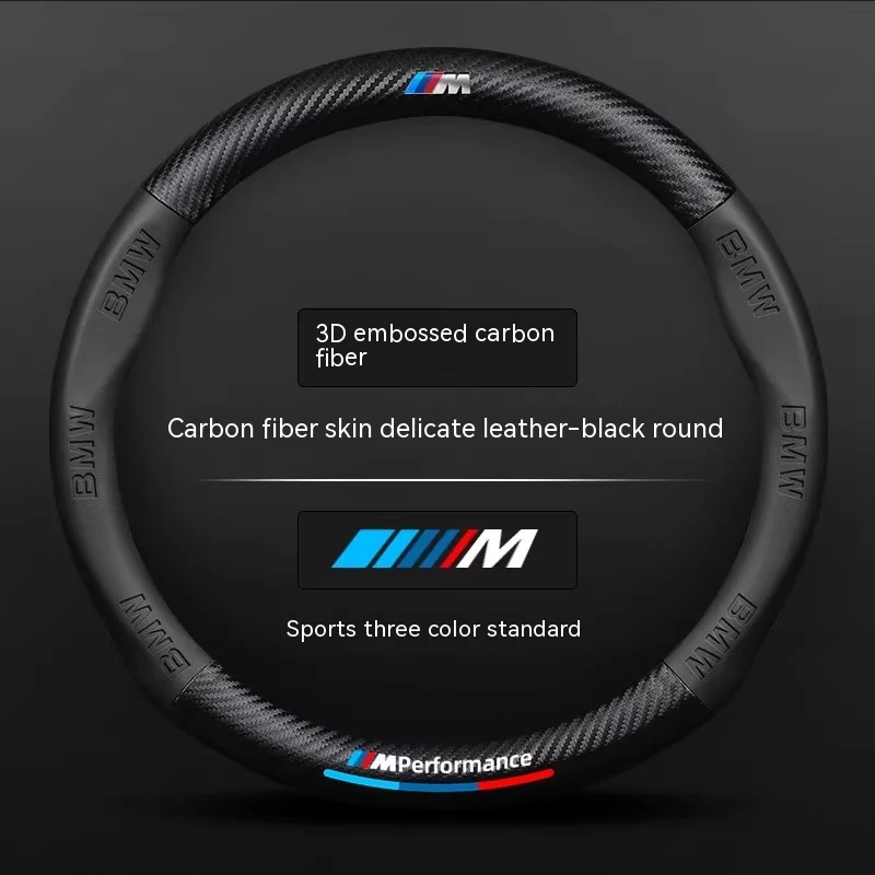 

BMW Car Carbon fiber Steering Wheel Cover For M X3 X5 X6 G01 G02 G20 E90 E91 E92 E39 E46 F01 F02 F10 F15 F20 F25 F30 E60 E70 E71