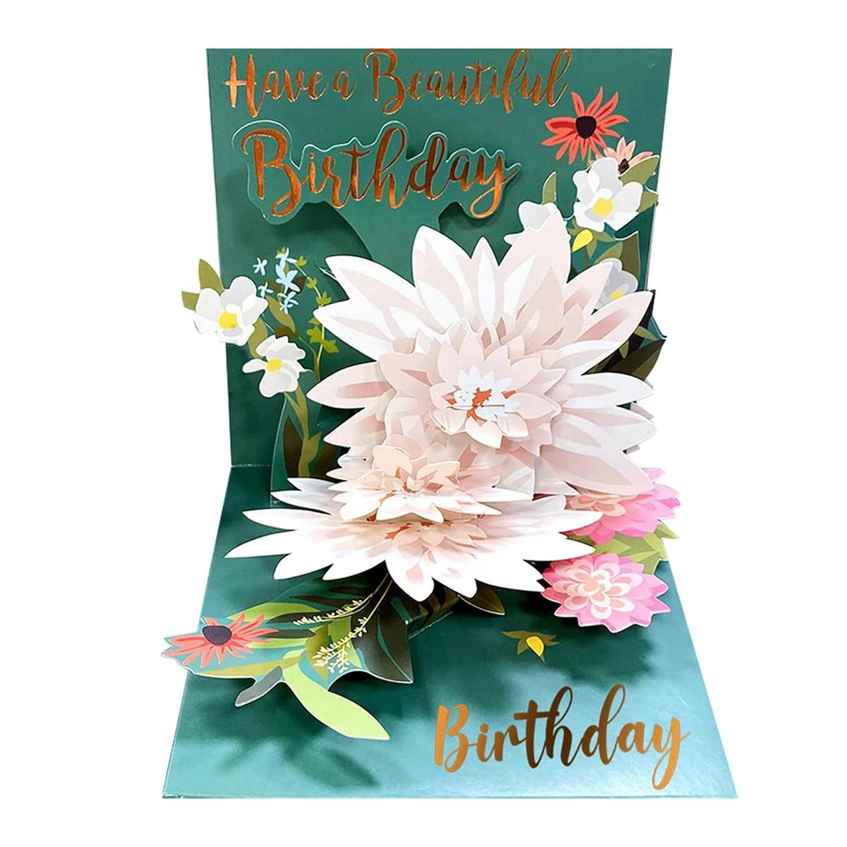 

Объемная открытка с цветами