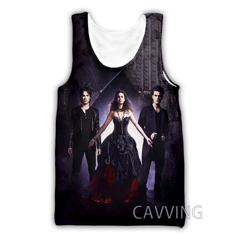 Майка CAVVING с 3D-принтом бахронина V-Elena Гилберт жилет в стиле Харадзюку летняя майка