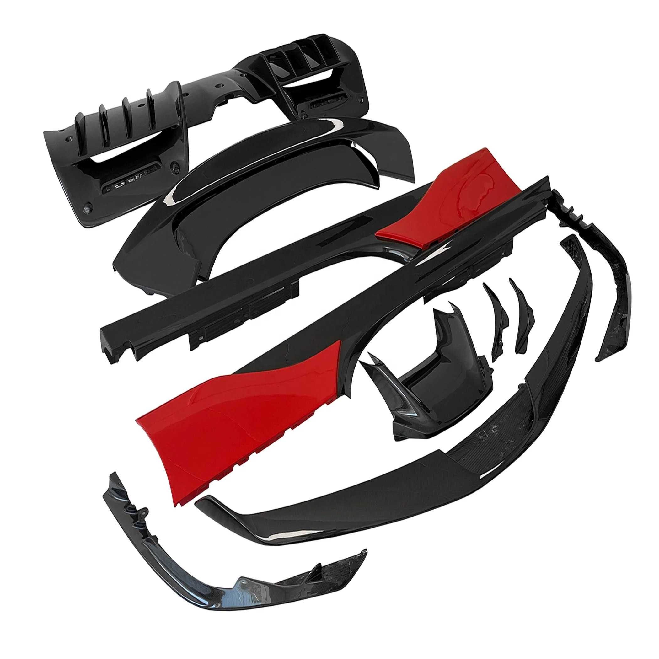 OEM комплект кузова из сухого углеродного волокна для Fer rari SF90 ветрового спойлера