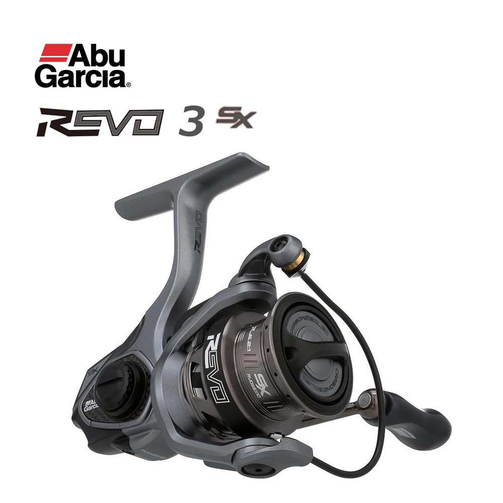 

ABU GARCIA 2023 NEW REVO3 SX Spinning Fishing Reel 1000 2000 3000 4000 8+1BB 6.2:1 4.8-5.2KG Asymmetrical Body Design V-Rotor