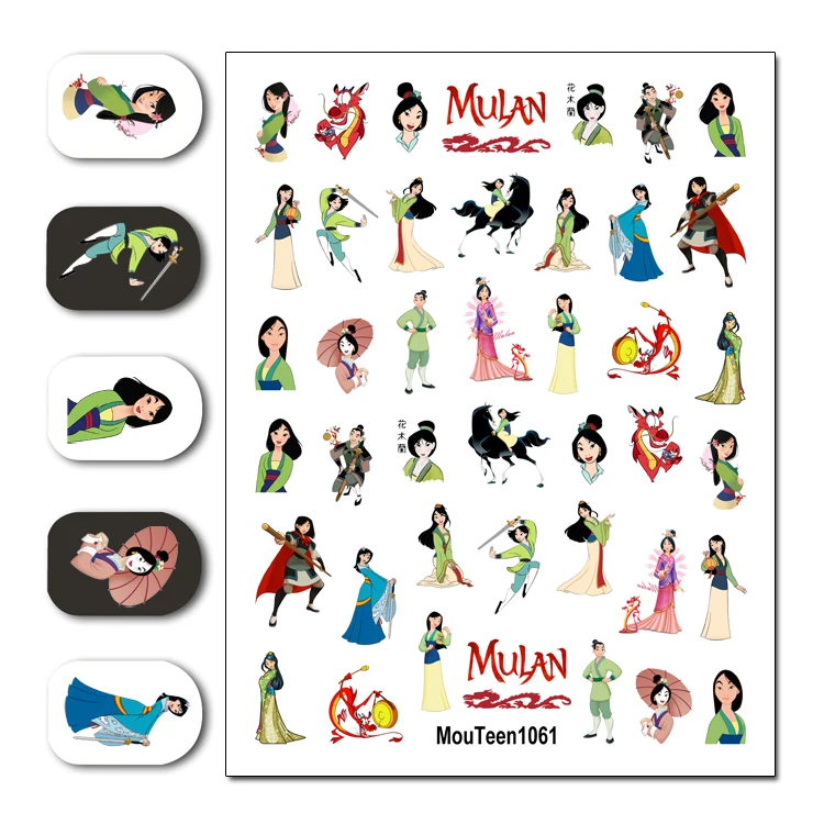 Новейшие Стикеры для ногтей водные дизайна