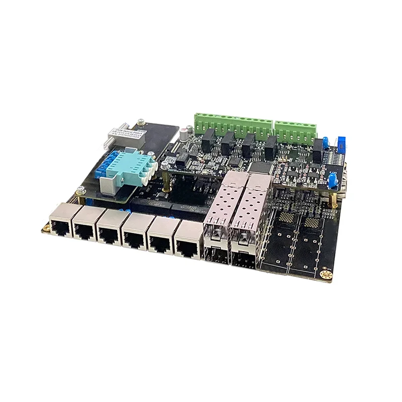 4 1000 м SFP-волокно 6 басов RJ45 медь гигабитная горнодобывающая внутренняя