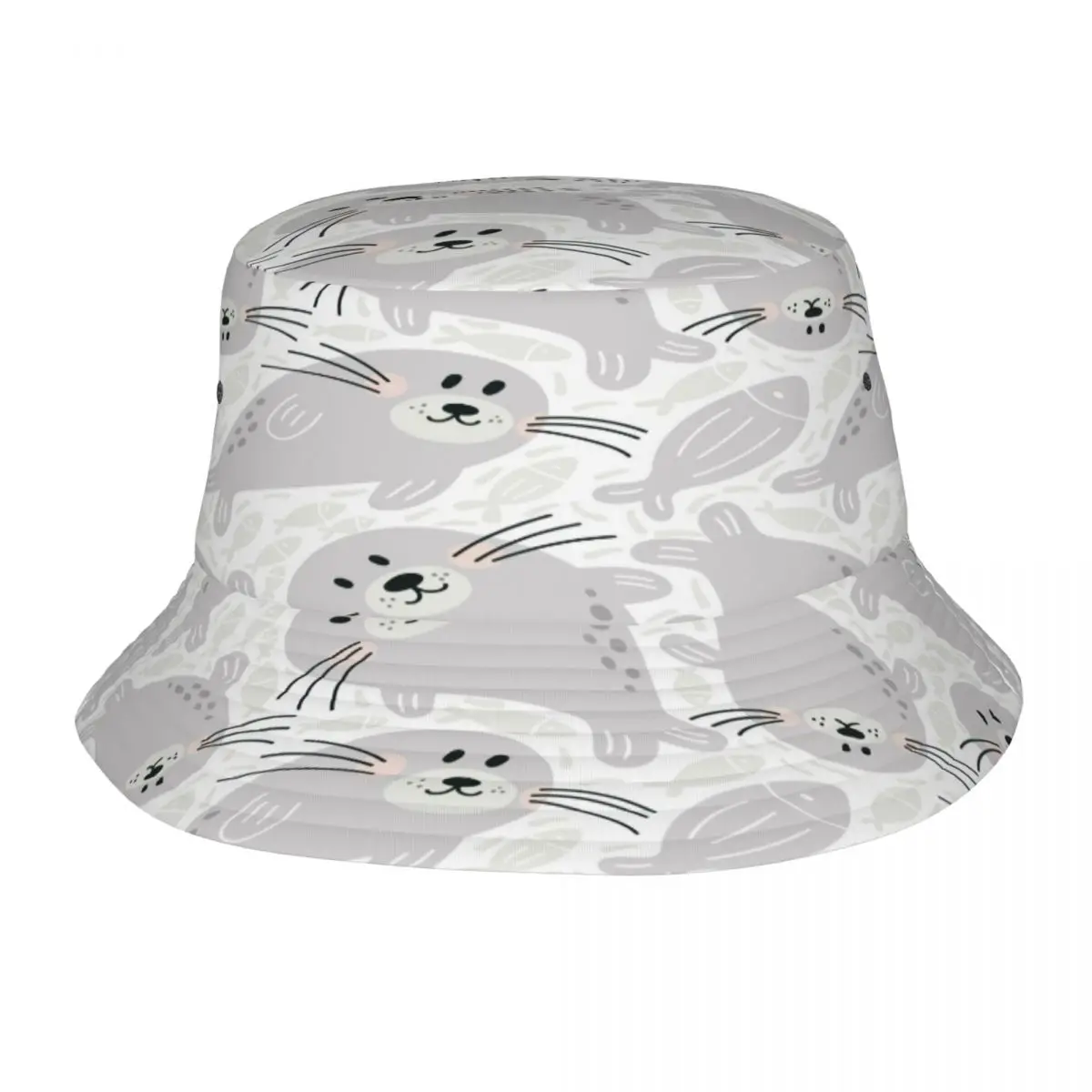 

Панама с забавными котиками и рыбами для мужчин и женщин, модная шляпа Боб, рыбака, уличный дорожный козырек от солнца, лето 2023