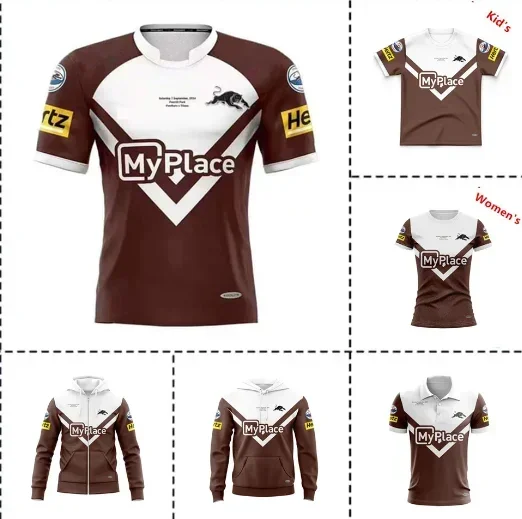 2024 PENRITH PANTHERS мужское наследие регби с капюшоном на молнии Джерси для