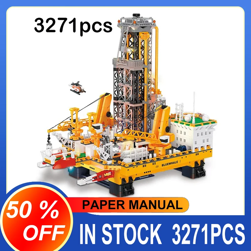 JJ9135 3271 шт. MOC Idea Строительство Глубоковое масло Буровые блоки для сверления