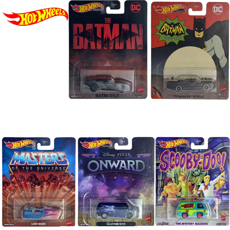 

Original Hot Wheels Premium Car Pop Culture Diecast 1/64 Voiture The Mystery Machine ScoobyDoo Batmobile Kid Boys Toys for Adult