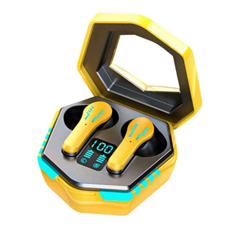 

2X TWS Bluetooth Игровые беспроводные наушники HIFI 9D стерео звук наушники с длительным временем ожидания двойной режим гарнитуры для спортивных иг...