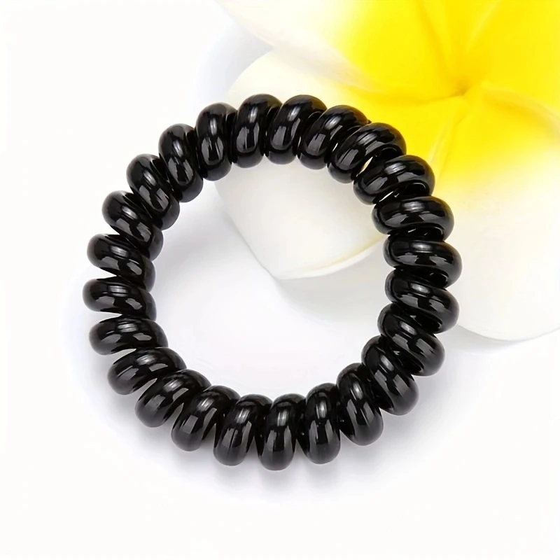 5 шт./набор Черные резинки для волос