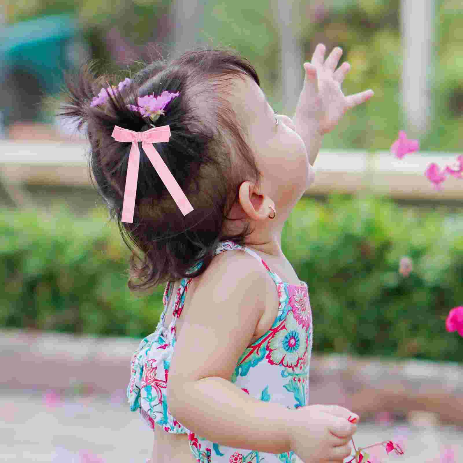 10 шт. ленты для волос бархатная резинка бант девочек хвост веревка аксессуары