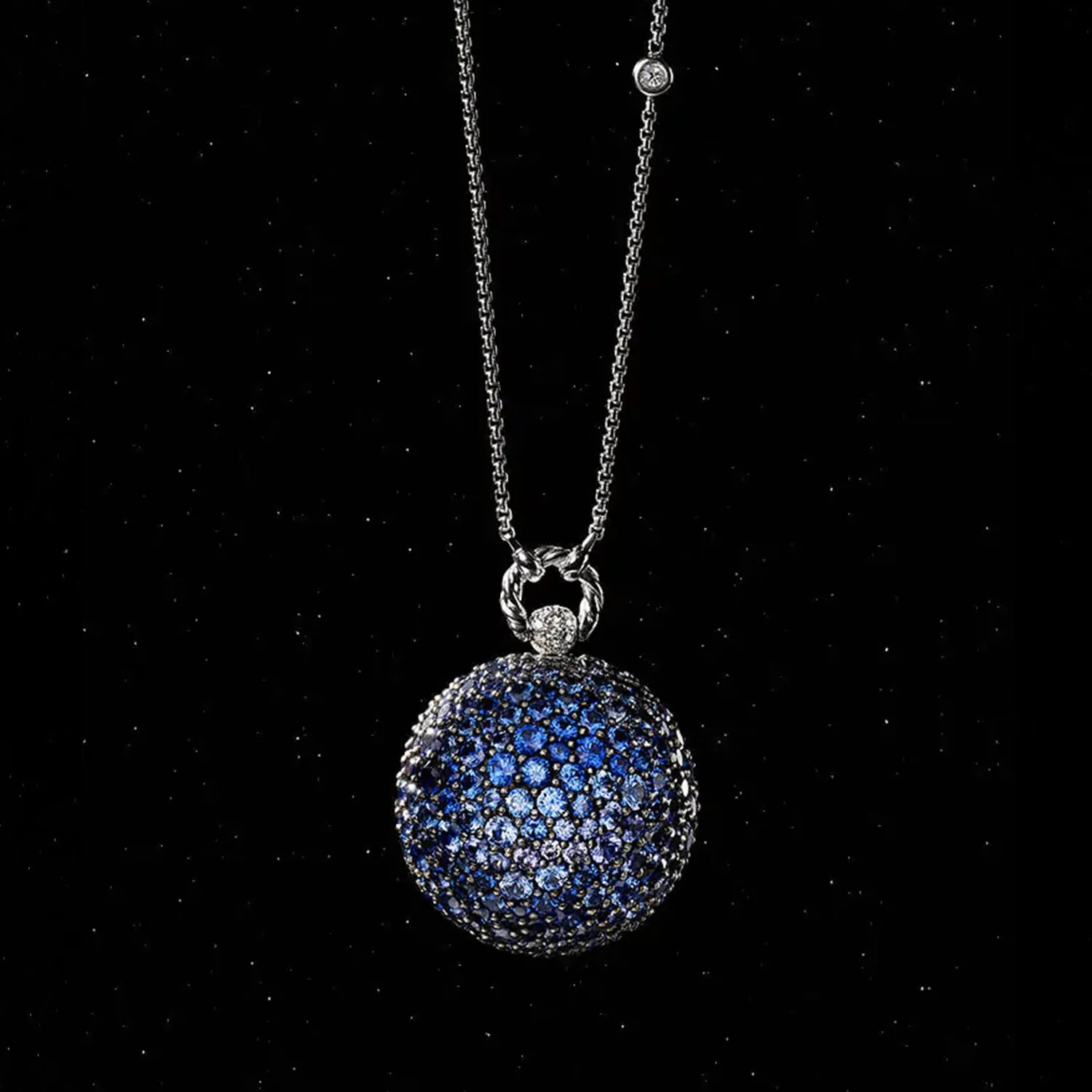 

selling S925 sterling silver Joker new trend in Europe and America Advanced Planet series female pendants