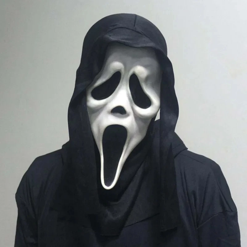 

Halloween Mask Demon Screaming Ghostface Mask Funny Death Mask Horror Skull Mask Script Killing Decorative Halloween Party Supp