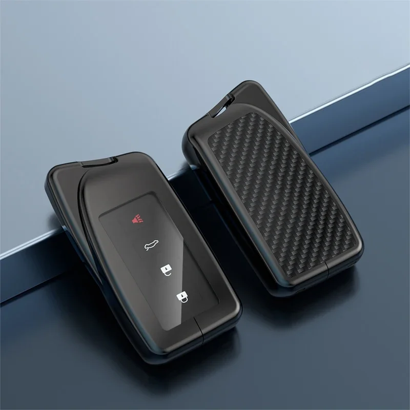 Новый карбоновый металлический чехол для дистанционного ключа из ТПУ Lexus NX GS RX is es