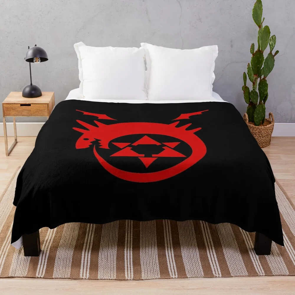 

Full Metal Alchemist Homunculus Fluffy Blanket Target Plaid Decorative Bed Muslin Plaid Large Throw Blankets